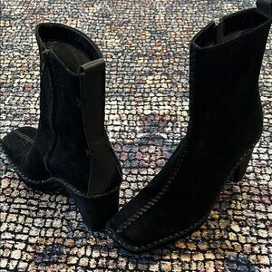 Paolo Black Heeled Boots